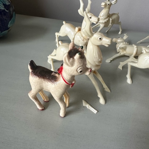 Vintage Rosbro ? Reindeer lot Rudolph - Picture 2 of 14